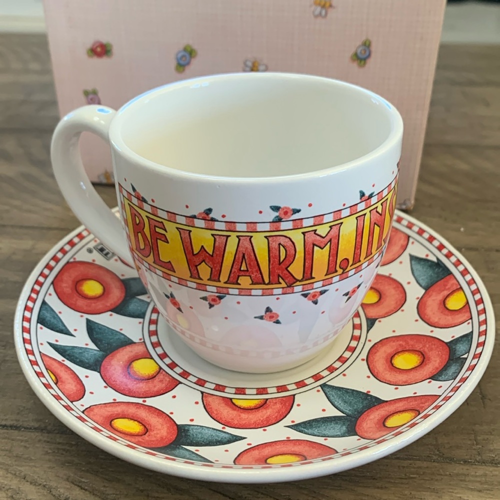 Mary Englebreit Time For Tea Cup And Saucer Collection